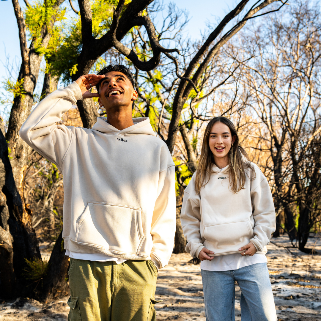 Premium Heavyweight Beige Winter Hoodie