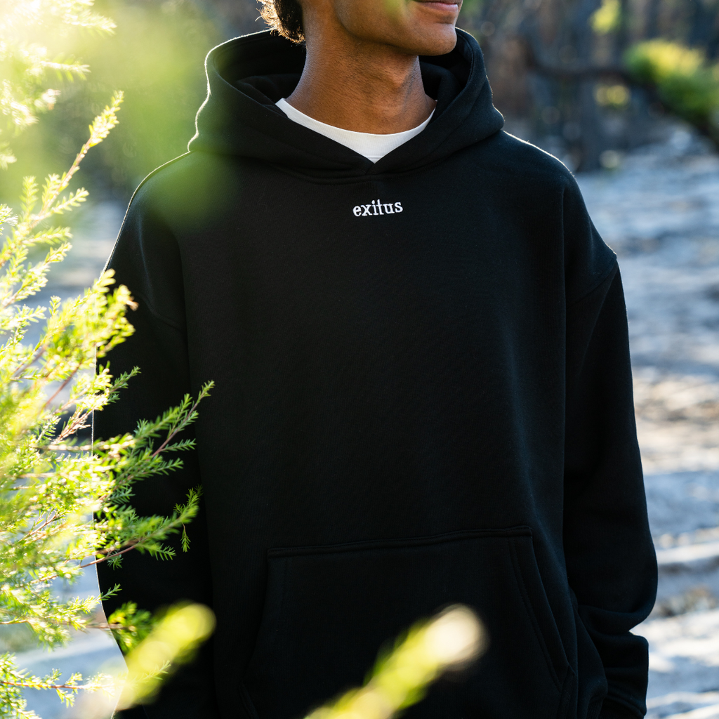 Forever Grateful Christian Streetwear Winter Hoodie – Black