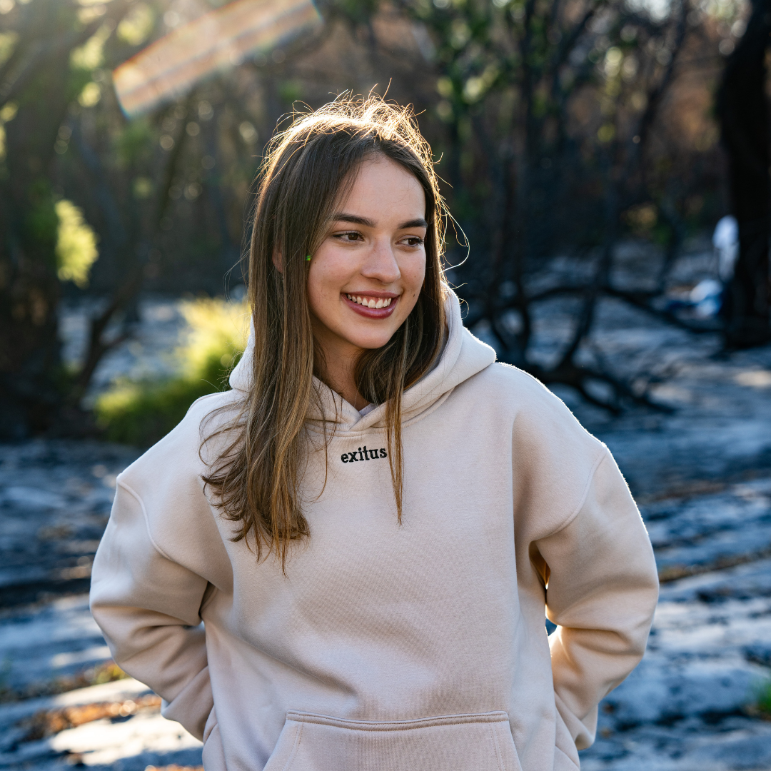 Premium Heavyweight Beige Winter Hoodie