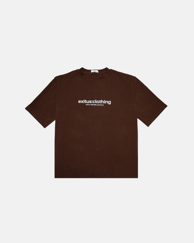 Brown Forever Grateful Christian Streetwear Drop-Shoulder Tee