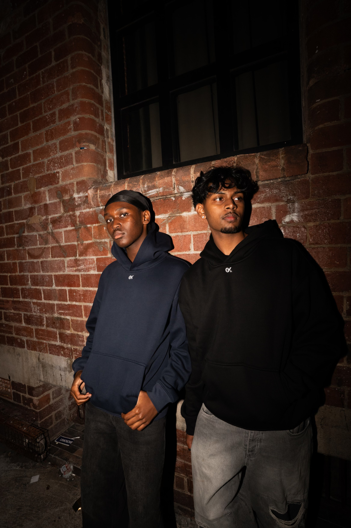 NAVY BLUE YOUTHALIVE X EXITUS HOODIE