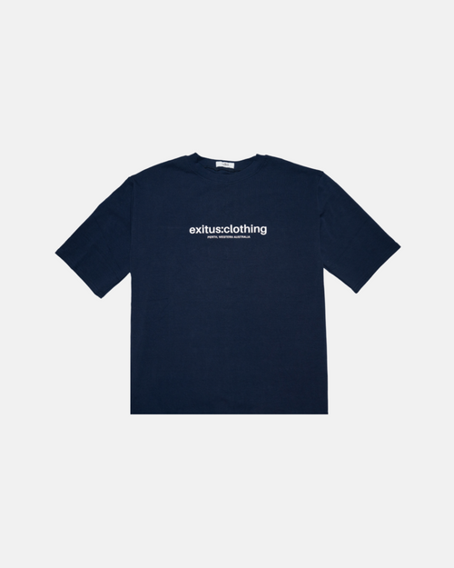 Blue Forever Grateful Christian Streetwear Drop-Shoulder Tee
