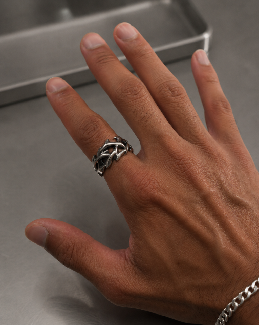 CUSTOM X - Crown of Thorns Ring