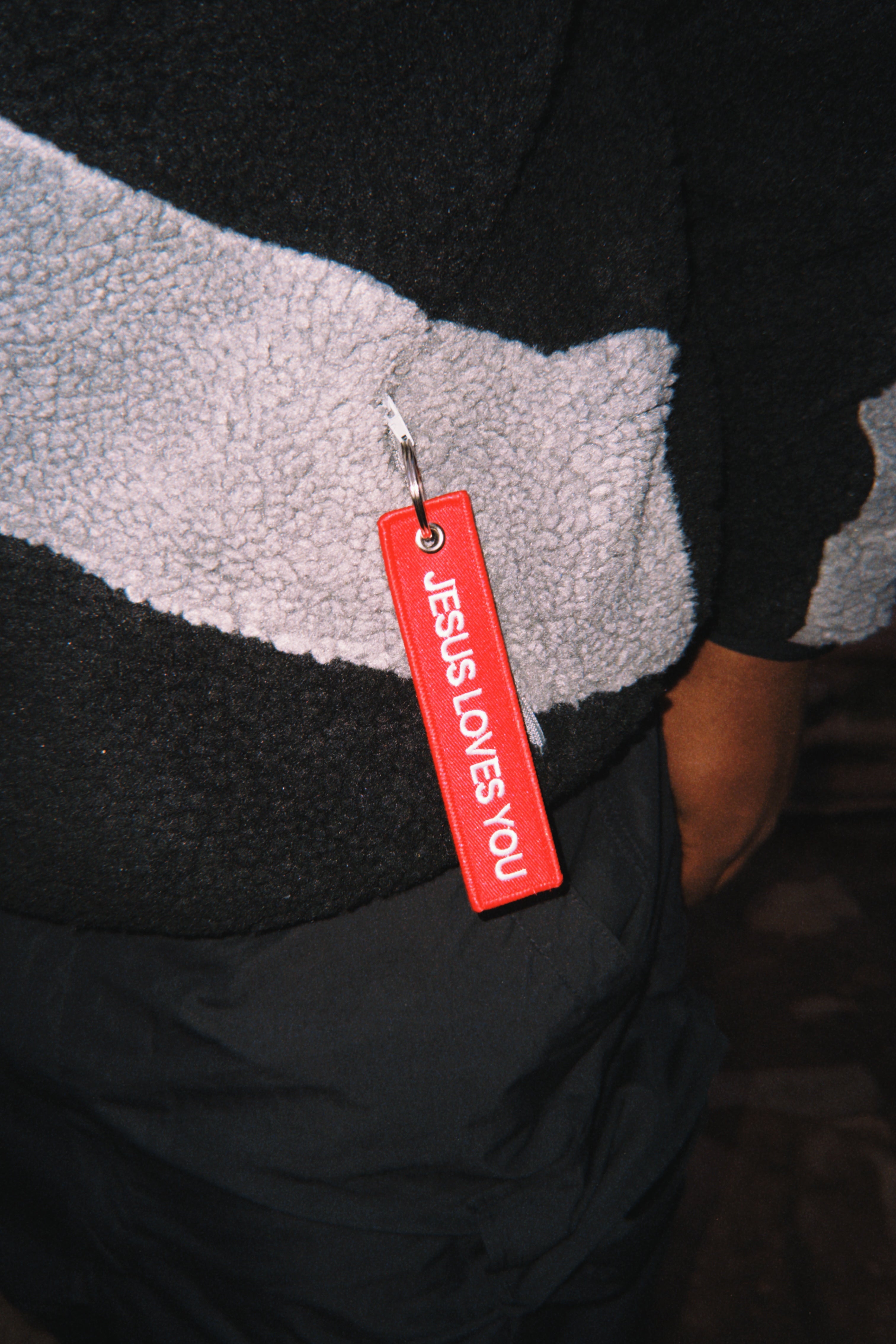 "Jesus Loves You" Flight Tag Keychain