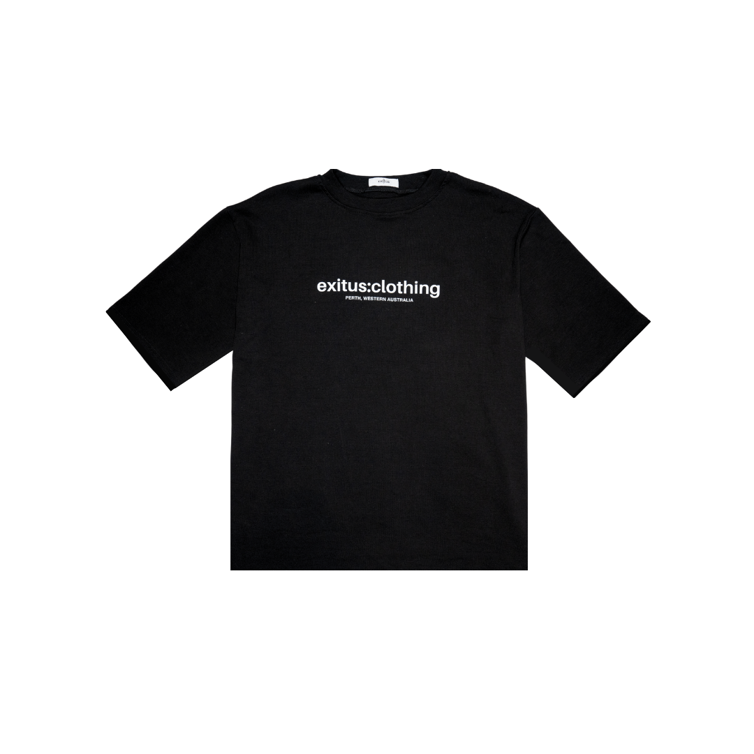 Black Forever Grateful Drop Shoulder Tee